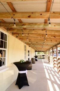 Front picture of The Fort with cocktail tables